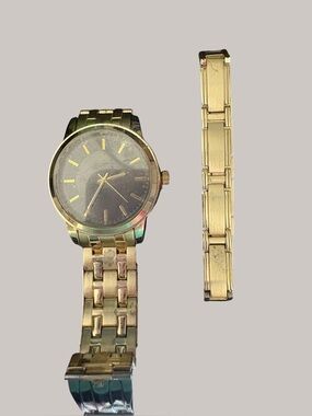 Structure Gold-Tone Men's Analog Bracelet Watch